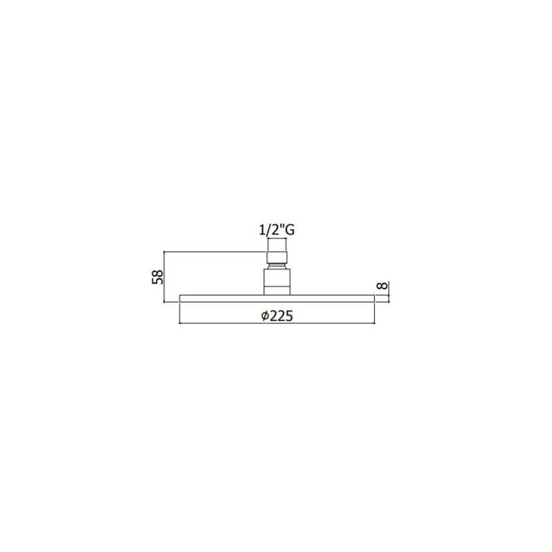 Верхний душ 30 см белый, CZR-SP30-BIO, Cezares