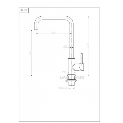 Смеситель для кухни матовый хром, Belbagno, BB-LAM03A-IN