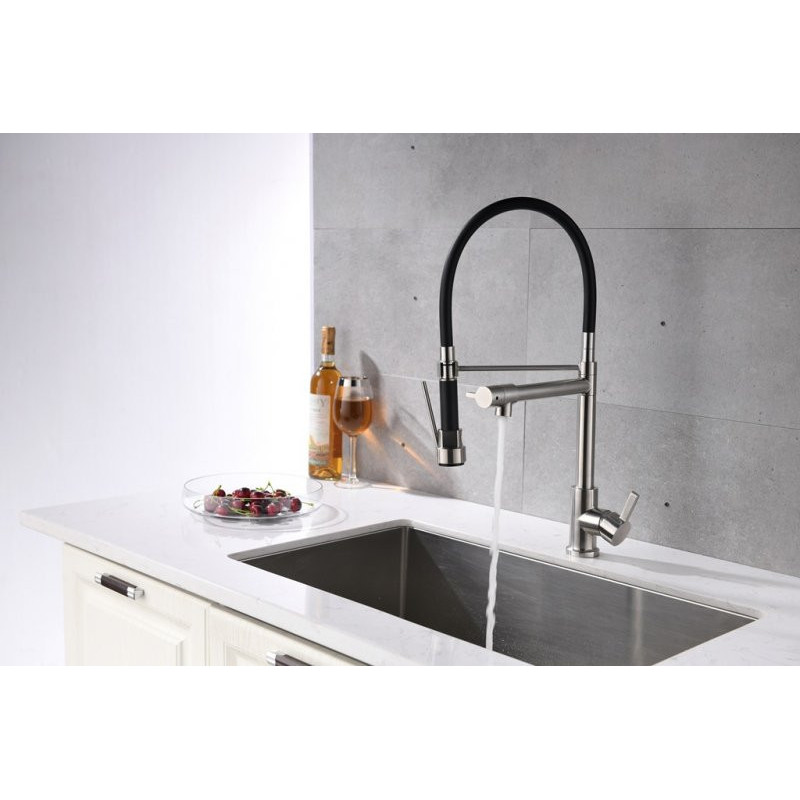 Смеситель для кухни матовый хром, Belbagno, BB-LAM50-IN