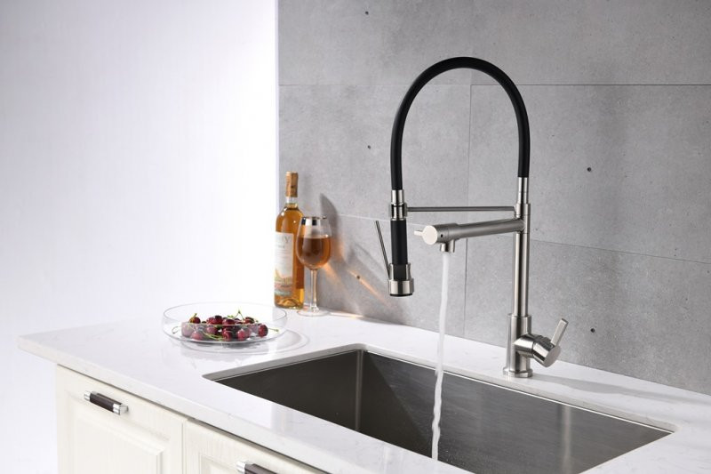 Смеситель для кухни матовый хром, Belbagno, BB-LAM50-IN