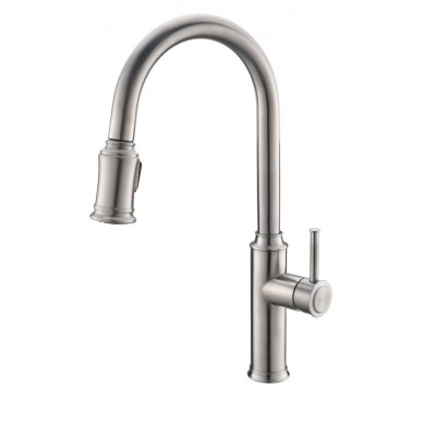 Смеситель для кухни матовый хром, Belbagno, BB-LAM58-IN