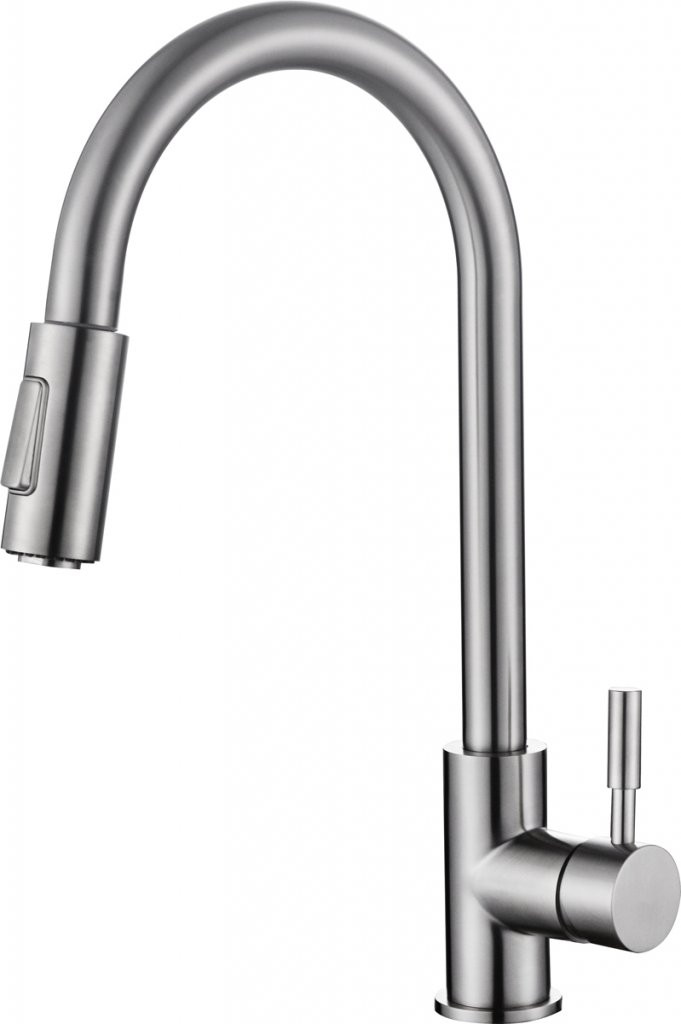 Смеситель для кухни матовый хром, Belbagno, BB-LAM31A-IN