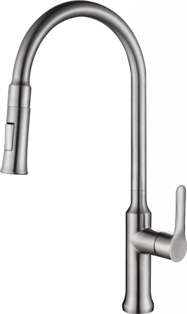 Смеситель для кухни матовый хром, Belbagno, BB-LAM38-IN
