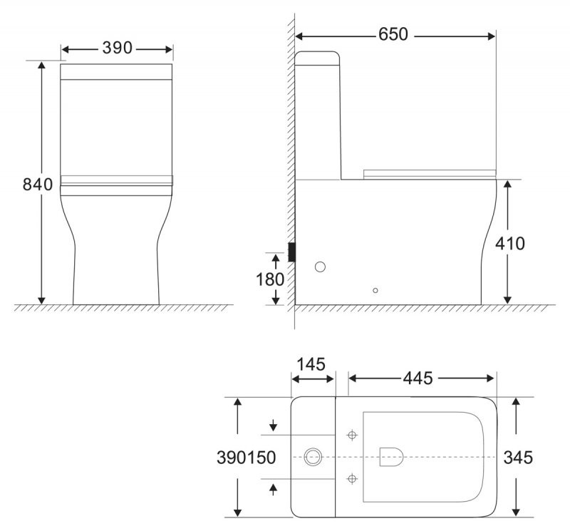 Чаша унитаза-компакта безободкового, ROMANO, Belbagno, BB248CPR-P