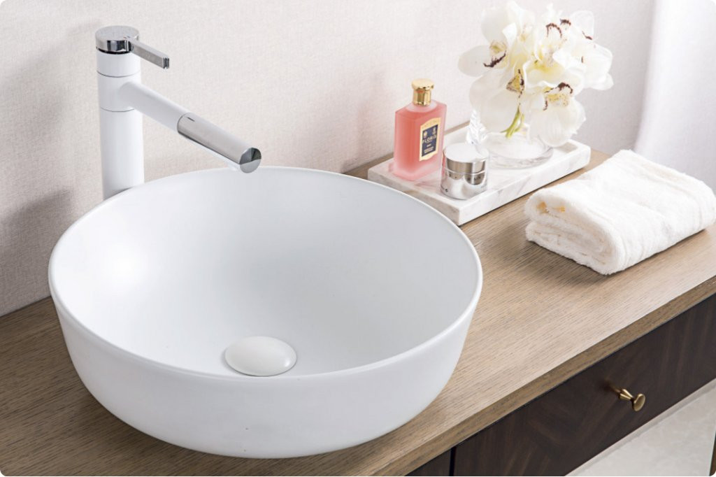Раковина накладная 41см Belbagno BB1315 белая