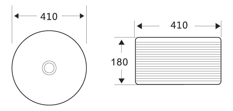 Раковина накладная 410х410х180 мм, Belbagno, BB1420