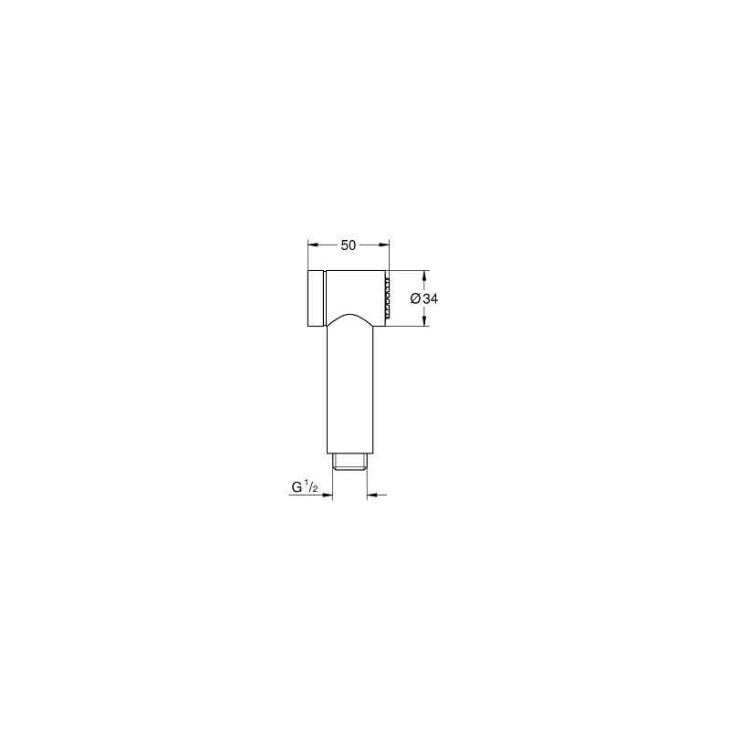 Ручной гигиенический душ, 1 вид струи Grohe Sena Trigger Spray 35 26328000