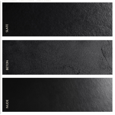 Душевой поддон из искусственного мрамора 120х90, BASE, Cezares, PLATO_DUO_90_SLATE_NEGRO_120x90