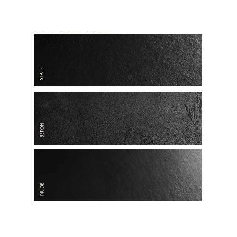 Душевой поддон из искусственного мрамора 120х90, BASE, Cezares, PLATO_DUO_SLATE_90_NEGRO_120x90