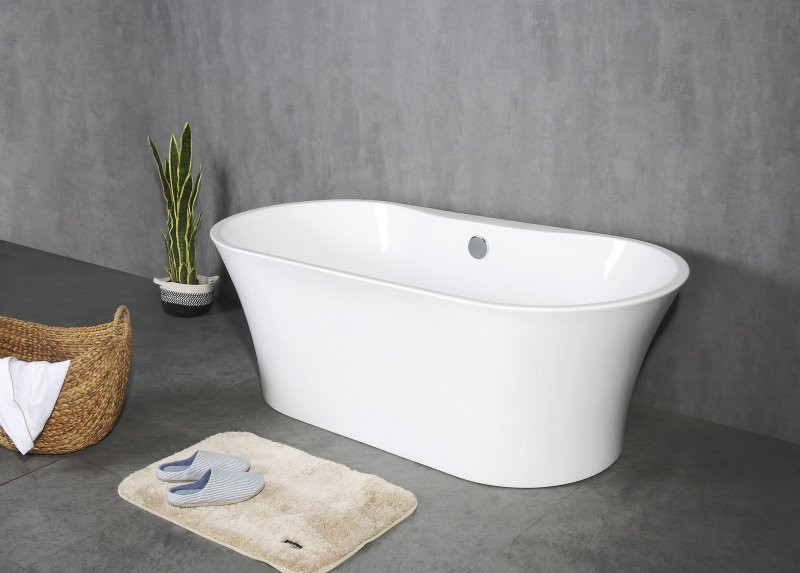 Ванна 150x74х59см отдельностоящая акриловая, BB201-1500-800, Belbagno