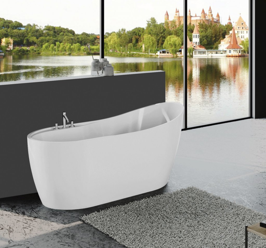 Ванна 152x80х76см отдельностоящая акриловая, BB301, Belbagno