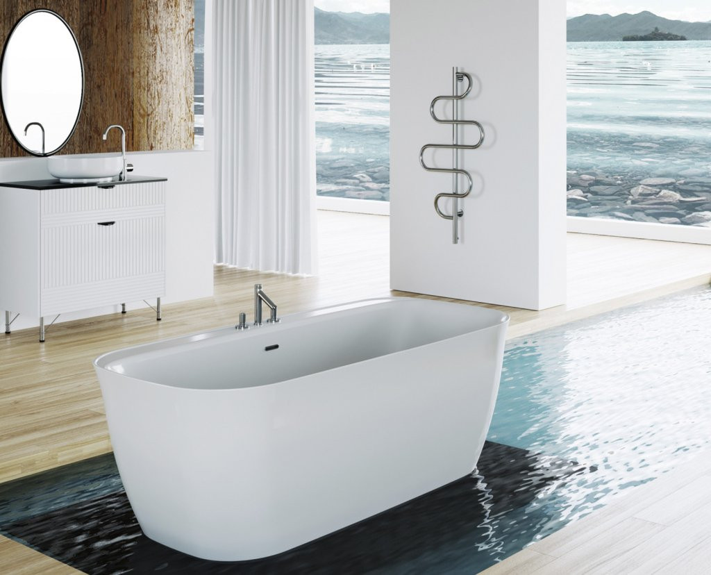 Ванна 160x80х60см отдельностоящая акриловая, BB303, Belbagno