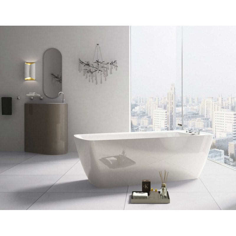 Ванна 167x75х68см отдельностоящая акриловая, BB304, Belbagno