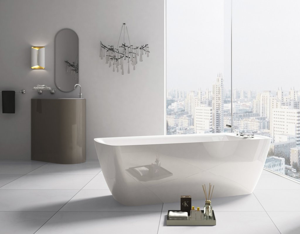 Ванна 167x75х68см отдельностоящая акриловая, BB304, Belbagno
