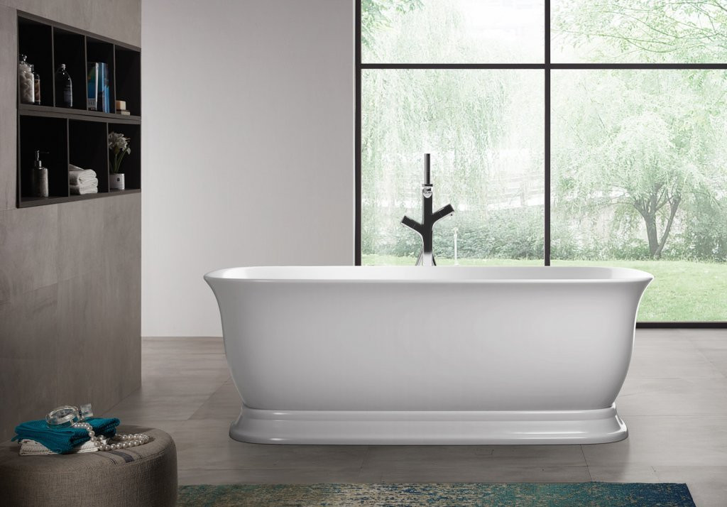 Ванна 170x80х60см отдельностоящая акриловая, BB400-1700-800, Belbagno
