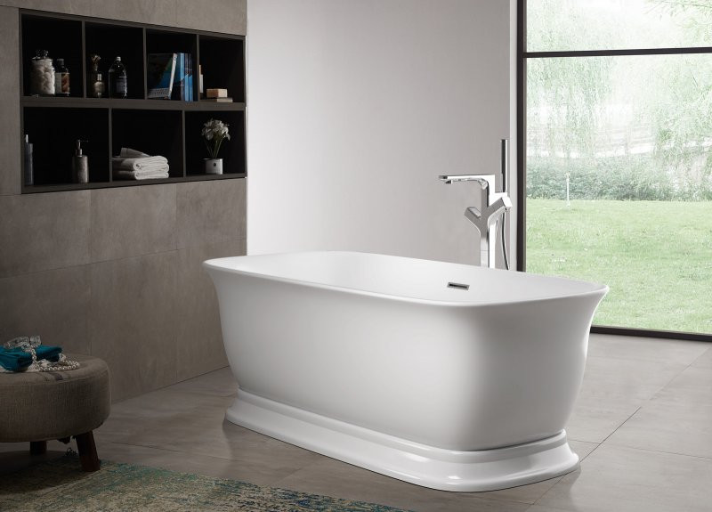 Ванна 170x80х60см отдельностоящая акриловая, BB400-1700-800, Belbagno