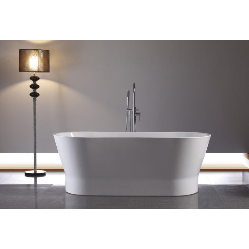 Ванна 165x73х60см отдельностоящая акриловая, BB406-1650-730, Belbagno