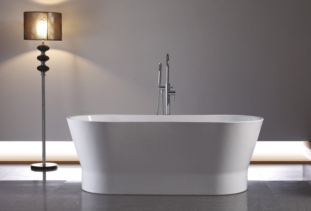 Ванна 165x73х60см отдельностоящая акриловая, BB406-1650-730, Belbagno