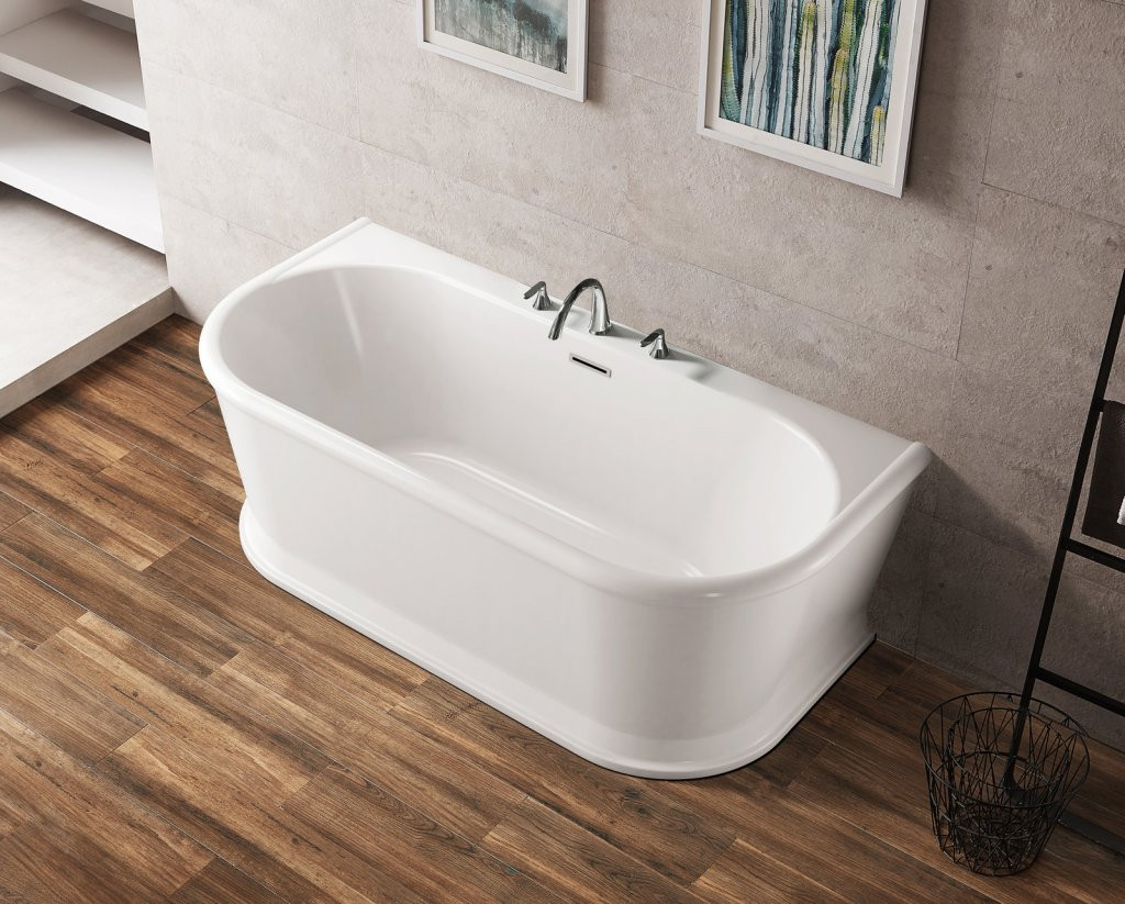 Ванна 150x80х60см Belbagno BB408-1500-800 пристенная акриловая