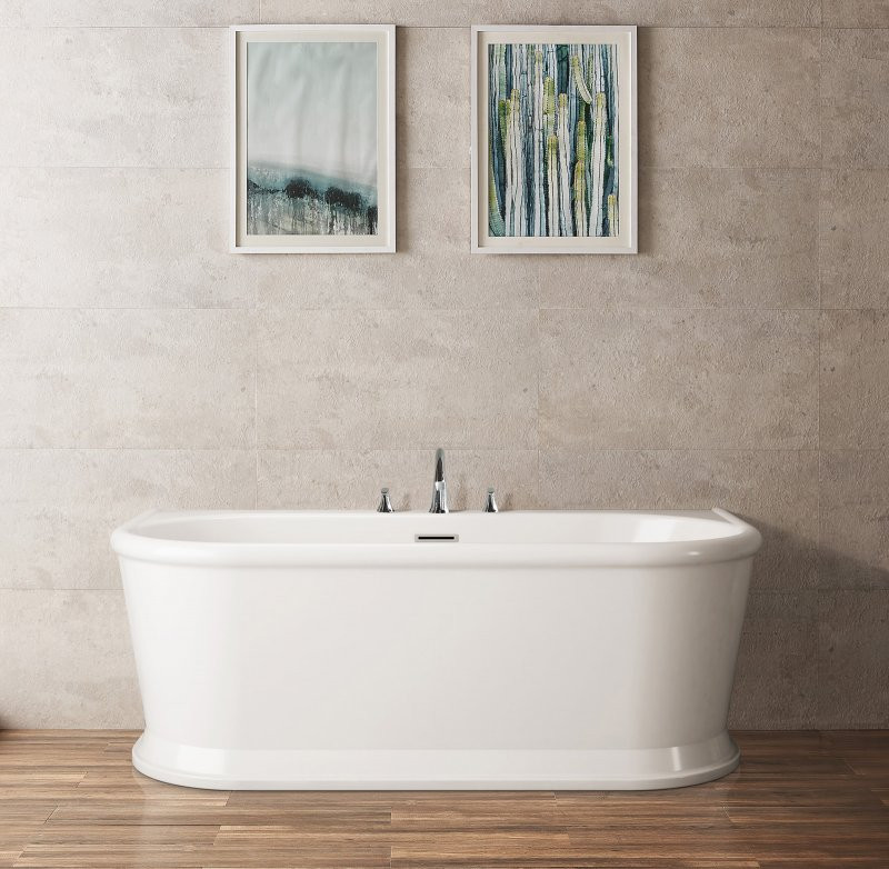 Ванна 150x80х60см Belbagno BB408-1500-800 пристенная акриловая