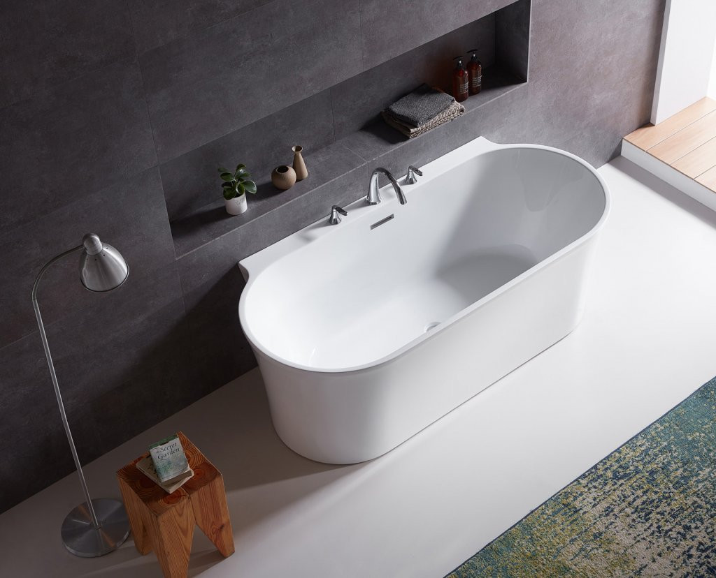 Ванна 170x80х60см Belbagno BB409-1700-800 пристенная акриловая