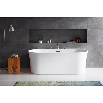 Ванна 170x80х60см Belbagno BB409-1700-800 пристенная акриловая