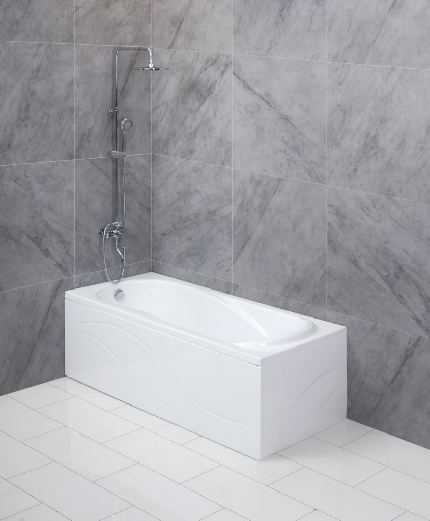 Ванна 169x75х42см пристенная акриловая, BB103-170-75, Belbagno