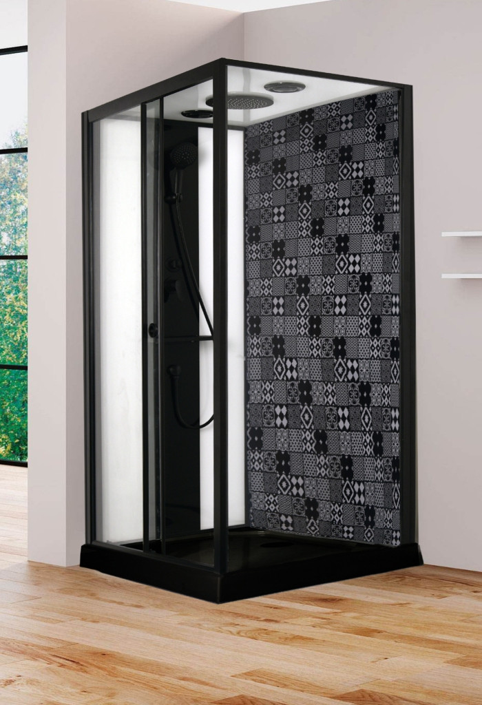 Душевая кабина матовое стекло 110х80х210см, Esbano, ESBANO-ESB-1180CKR