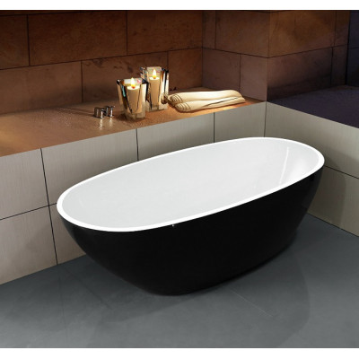 Ванна 170x85х56см отдельностоящая акриловая черная, Esbano, Sophia (Black)