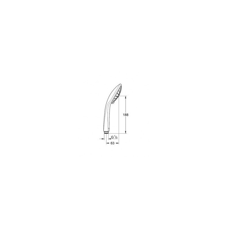 Лейка для душа 3-реж., Euphoria Massage, Grohe 27221001