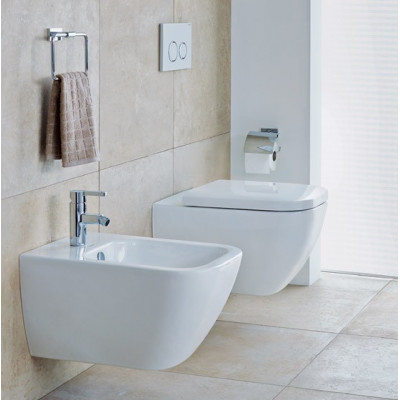 Унитаз подвесной Duravit Starck 3, скрытый монтаж, сидение микролифт