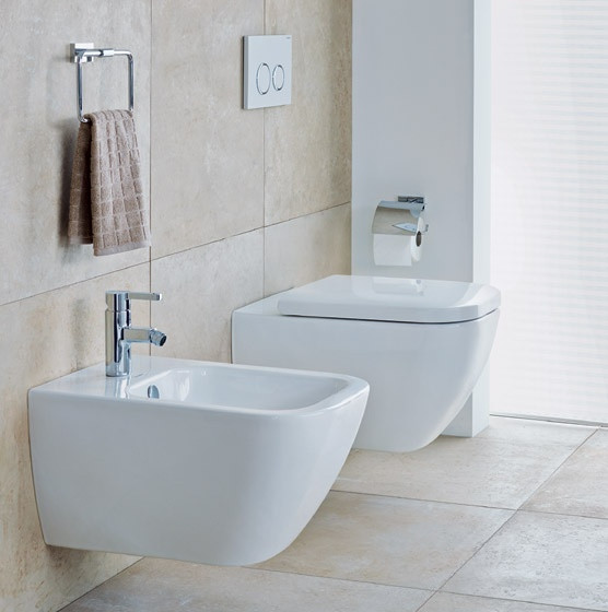 Унитаз подвесной Duravit Starck 3, скрытый монтаж, сидение микролифт