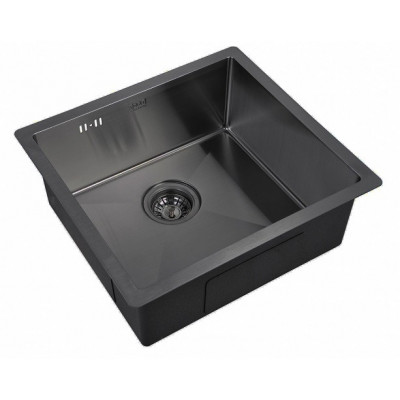 Мойка кухонная ZORG PVD-4844 GRAFIT с проским кантом.