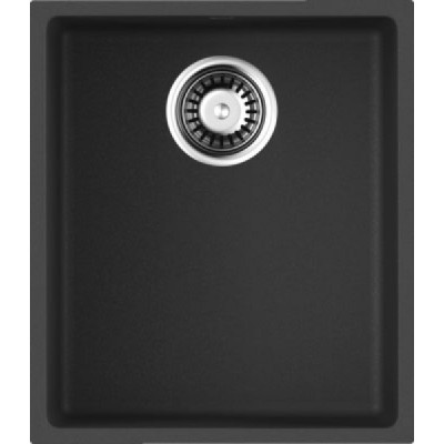 Мойка гранитная черная 38 см, Omoikiri, Bosen 38-U-BL
