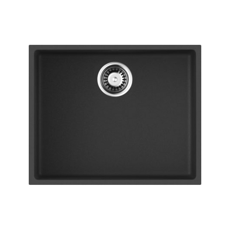 Мойка гранитная черная 54 см, Omoikiri, Bosen 54-U-BL