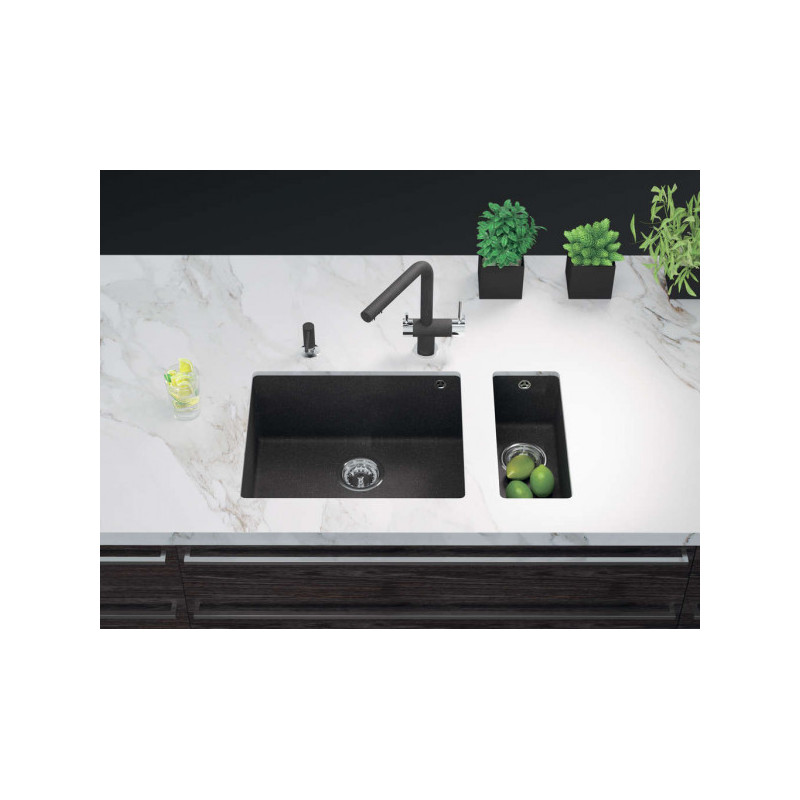 Мойка гранитная черная 54 см, Omoikiri, Bosen 54-U-BL