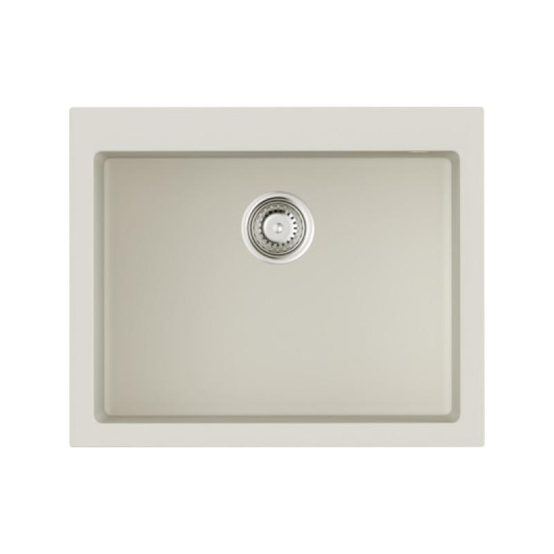 Мойка гранитная белая 61 см, Omoikiri, Bosen 61-WH