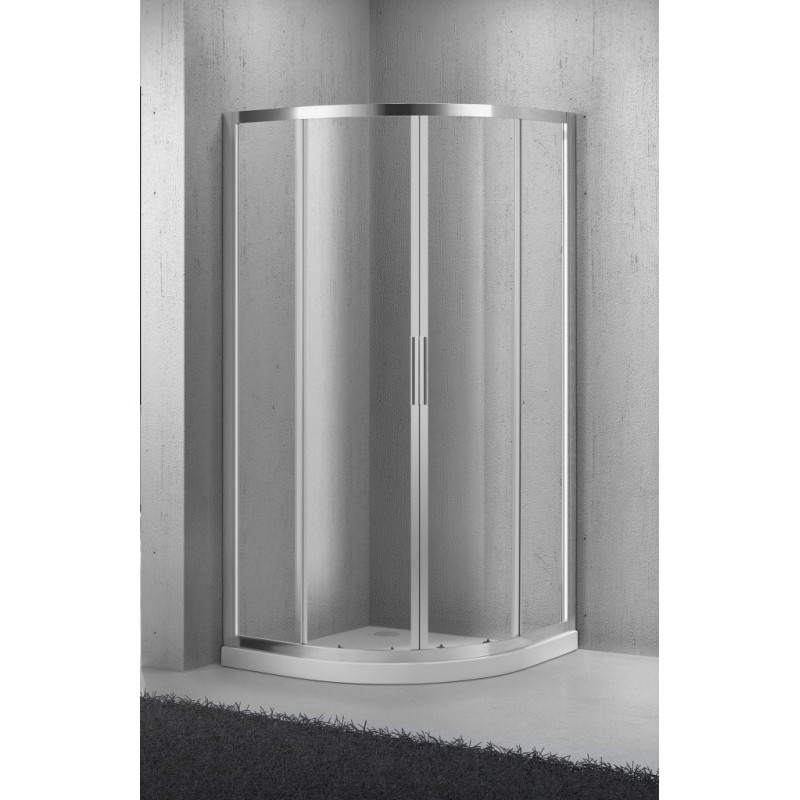 Душевой уголок 95х95х190см Belbagno SELA-R-2-95-Ch-Cr