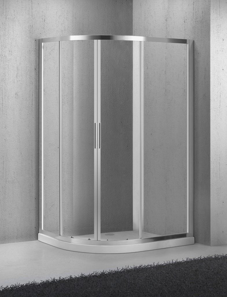 Душевой уголок 100х80х190мм, SELA-RH-2-100/80-C-Cr, Belbagno