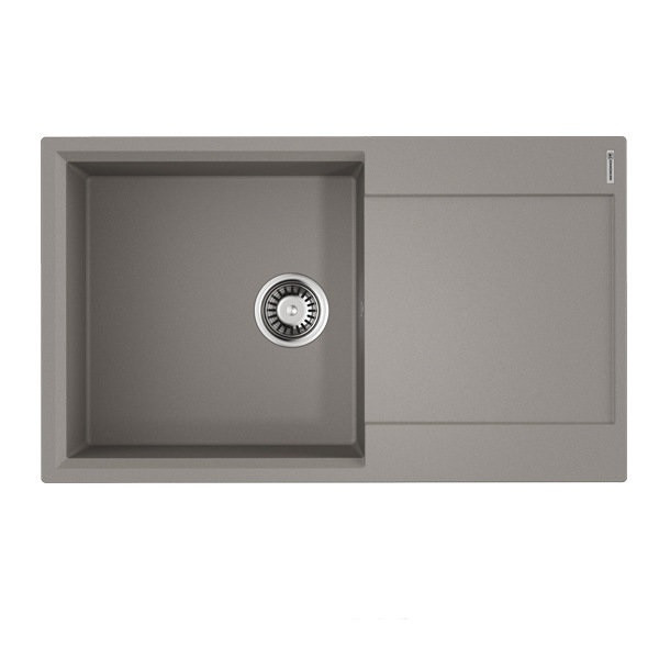 Мойка гранитная серая чаша слева 86 см, Omoikiri, Daisen 86-GR