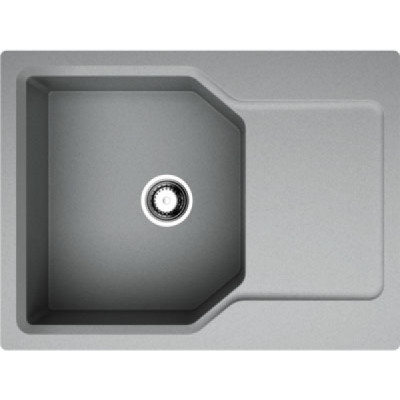 Мойка гранитная серая чаша слева 65 см, Omoikiri, Yonaka 65-GR