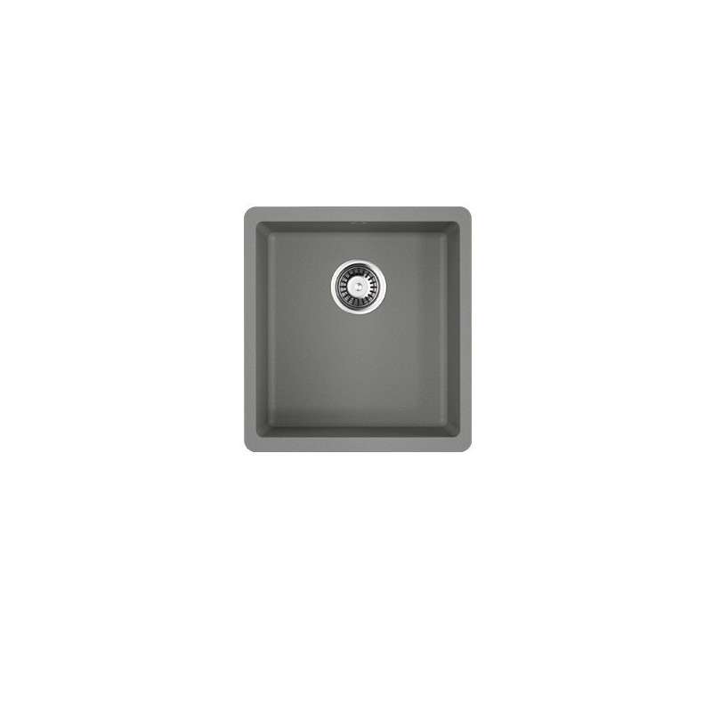 Мойка гранитная серая 40 см, Omoikiri, Kata 40-U-GR