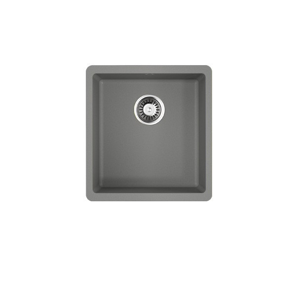 Мойка гранитная серая 40 см, Omoikiri, Kata 40-U-GR