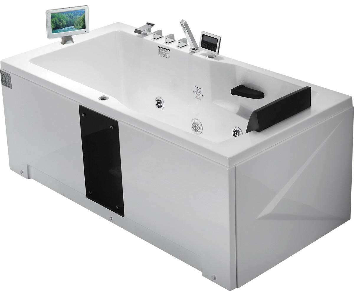 Акриловая ванна Gemy G9066 II O L 171x86см левая с TV