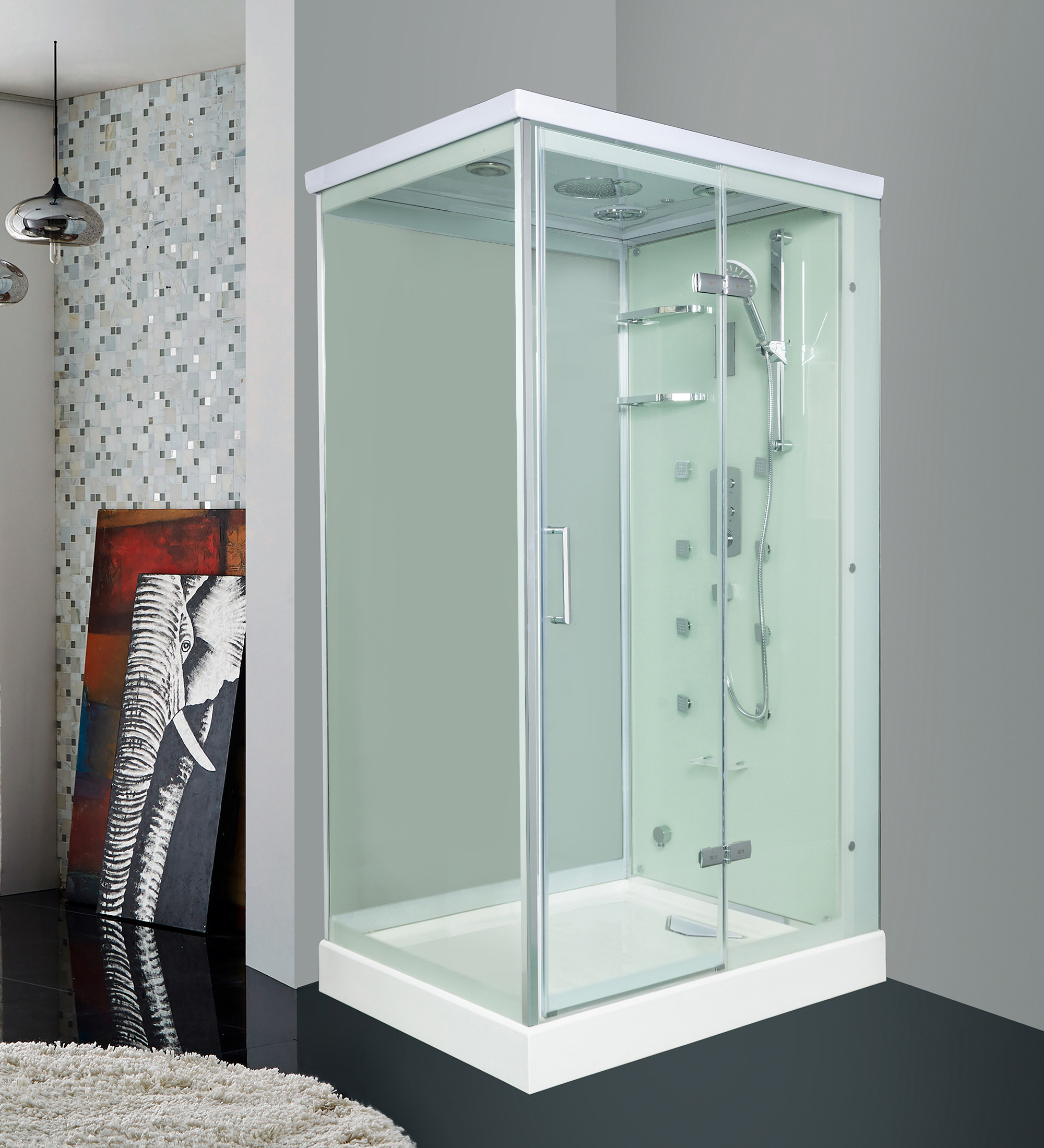Душевая кабина 120х90х220см, Welt Wasser, WW MAINE R 120/90