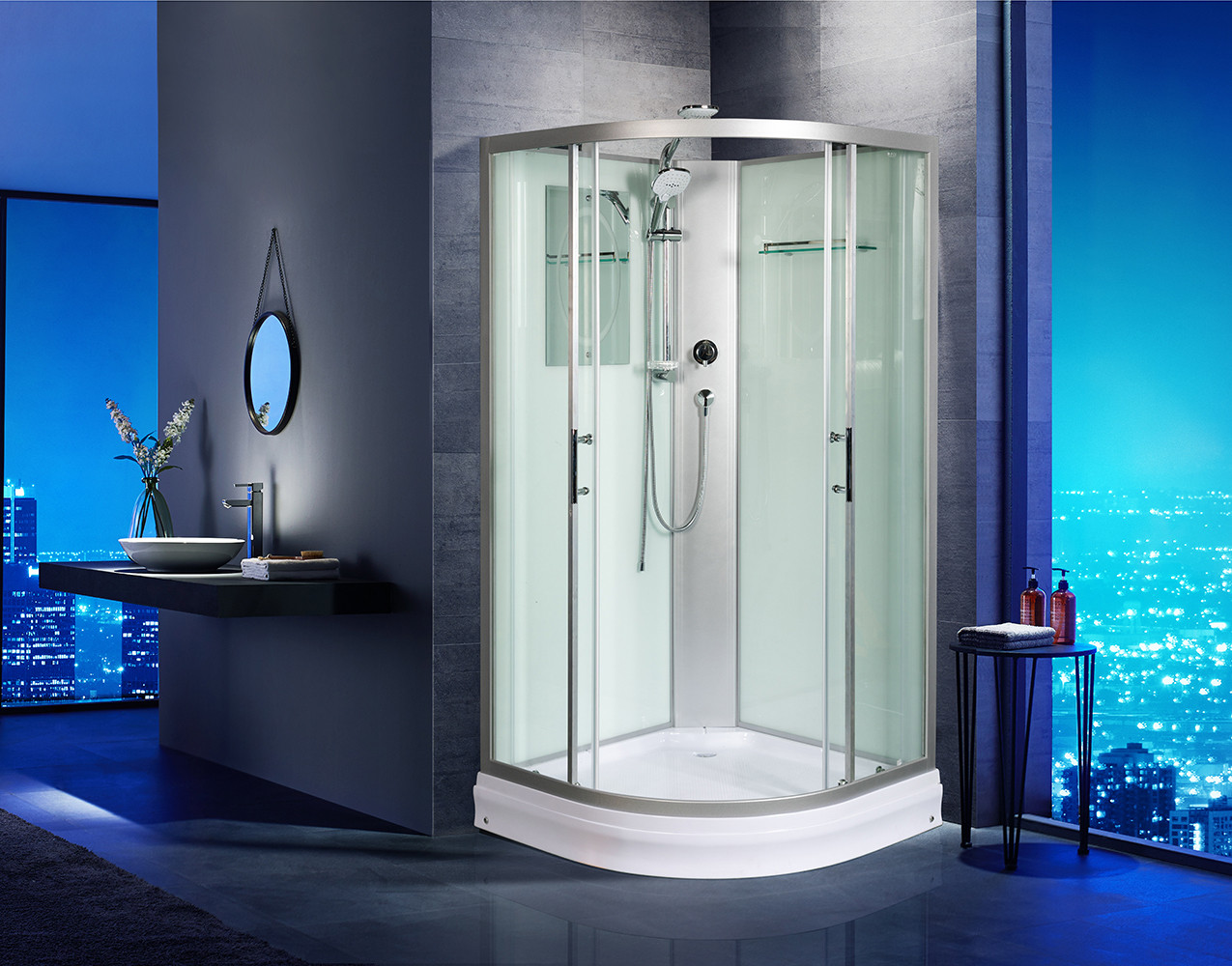 Душевая кабина 100х100х217см, Welt Wasser, WERRA 1001