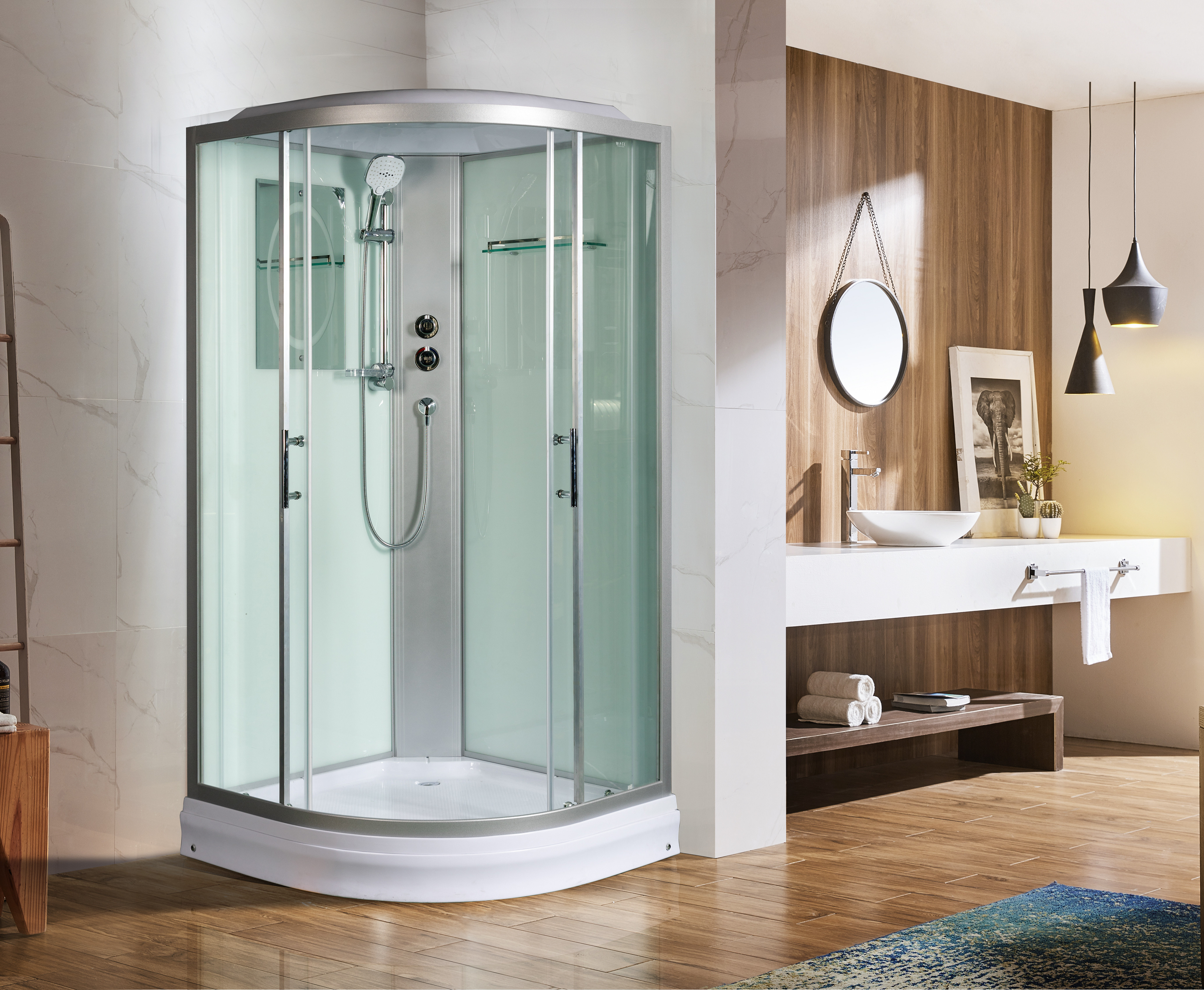 Душевая кабина 100х100х217см, Welt Wasser, WERRA 1002