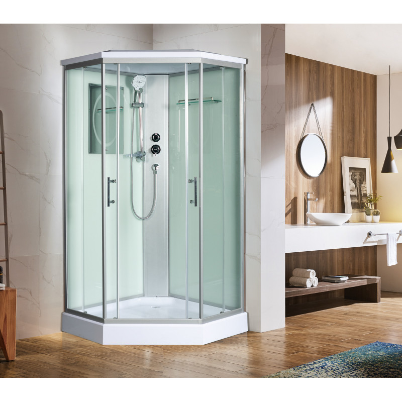 Душевая кабина 90х90х217см, Welt Wasser, NESSE 902