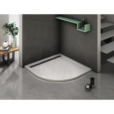 Душевой поддон 90х90х30 см, Welt Wasser, WW TRR 90 STONE-WT