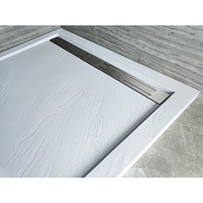 Душевой поддон 90х90х30 см, Welt Wasser, WW TRP 90 STONE-WT